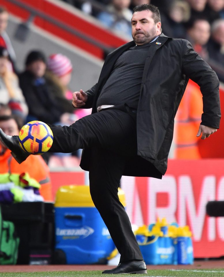  He has been unable to kick the lads into shape