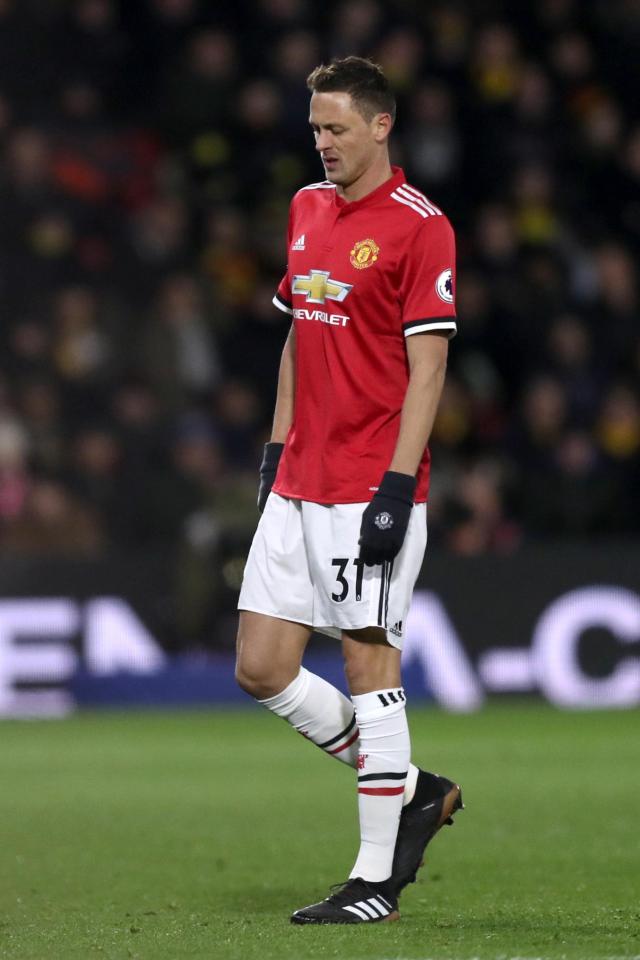  Nemanja Matic was subbed off against Watford with a suspected injury