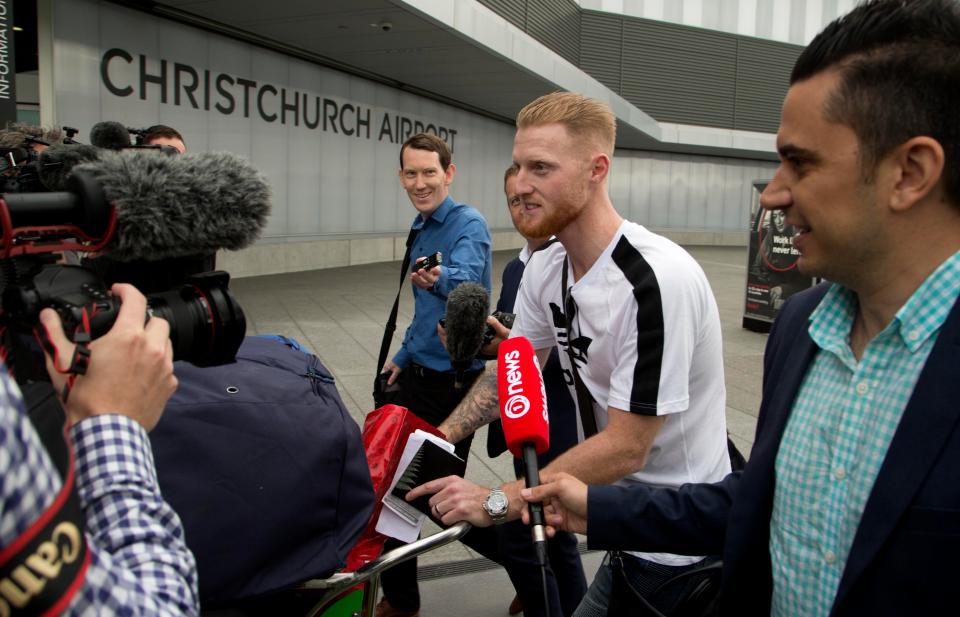  The ECB insisted it did not arrange Stokes' journey to New Zealand