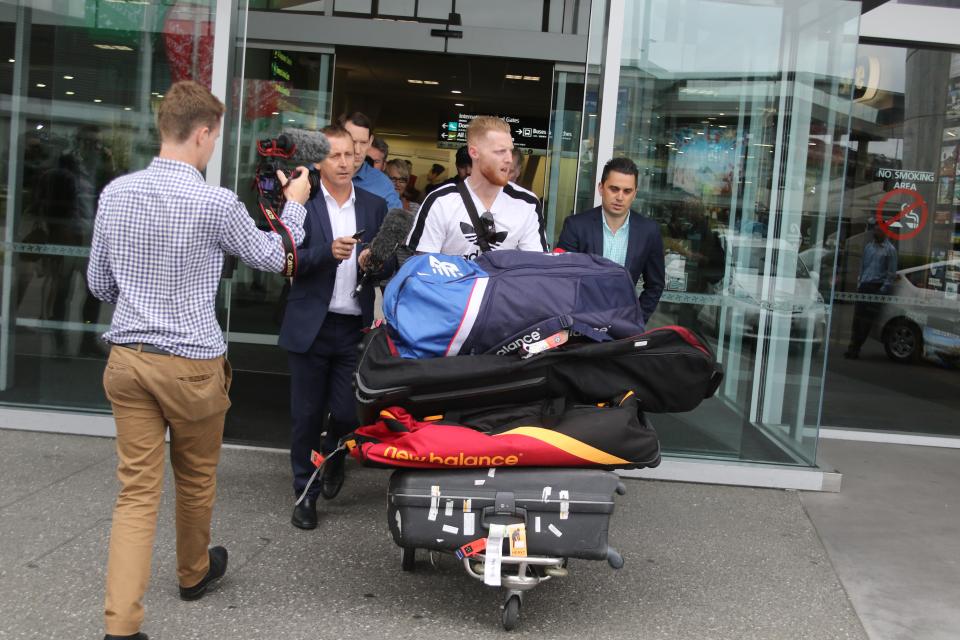  Stokes arrived in New Zealand last night and his Ashes future remains unclear