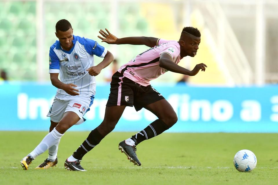 Alessio Da Cruz has scored five goals in 12 starts at Serie B club Novara