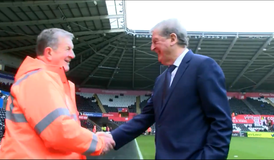  Roy Hodgson was just taller than the steward