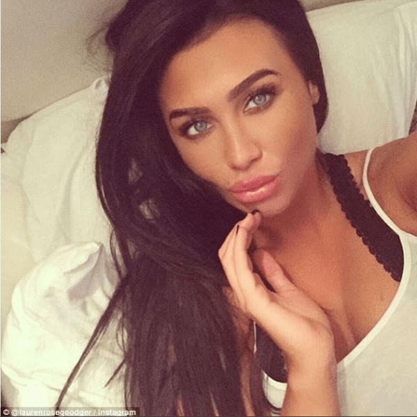 Lauren Goodger hinted she might be spending Christmas with the family of her ex Joey Morrison 