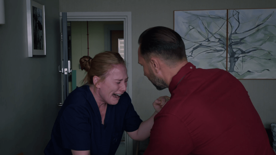  Jac broke down in tears as all the pressure became too much