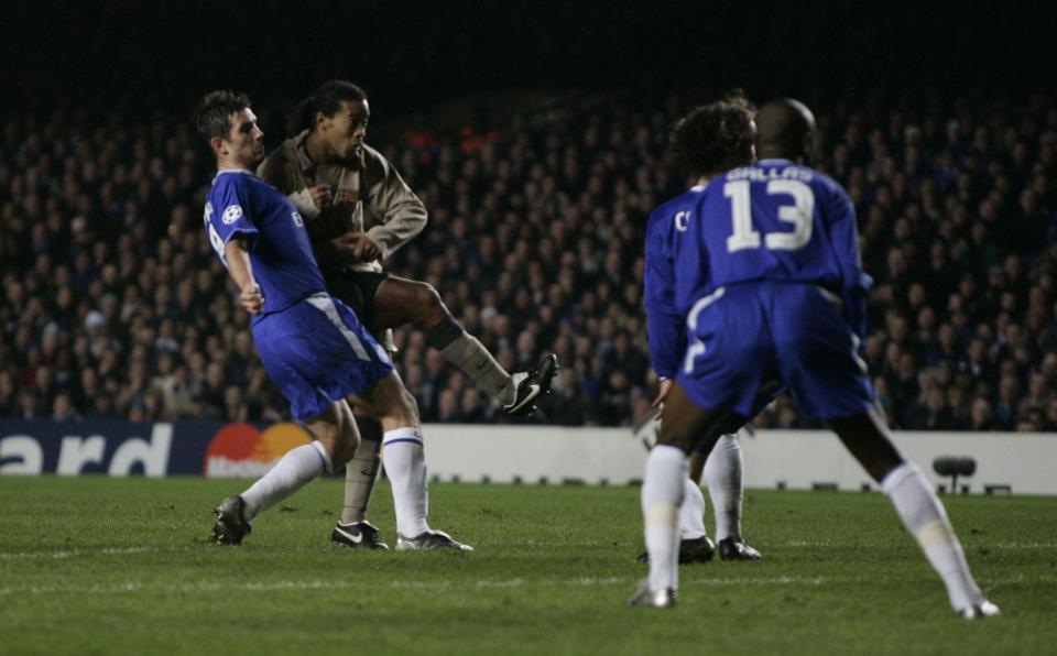  Ronaldinho scores the visitors second goal in 2005