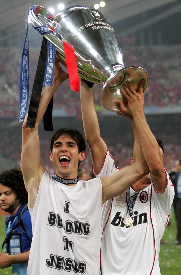  The Brazilian was part of AC Milan's all-conquering Champions League winning side in 2007