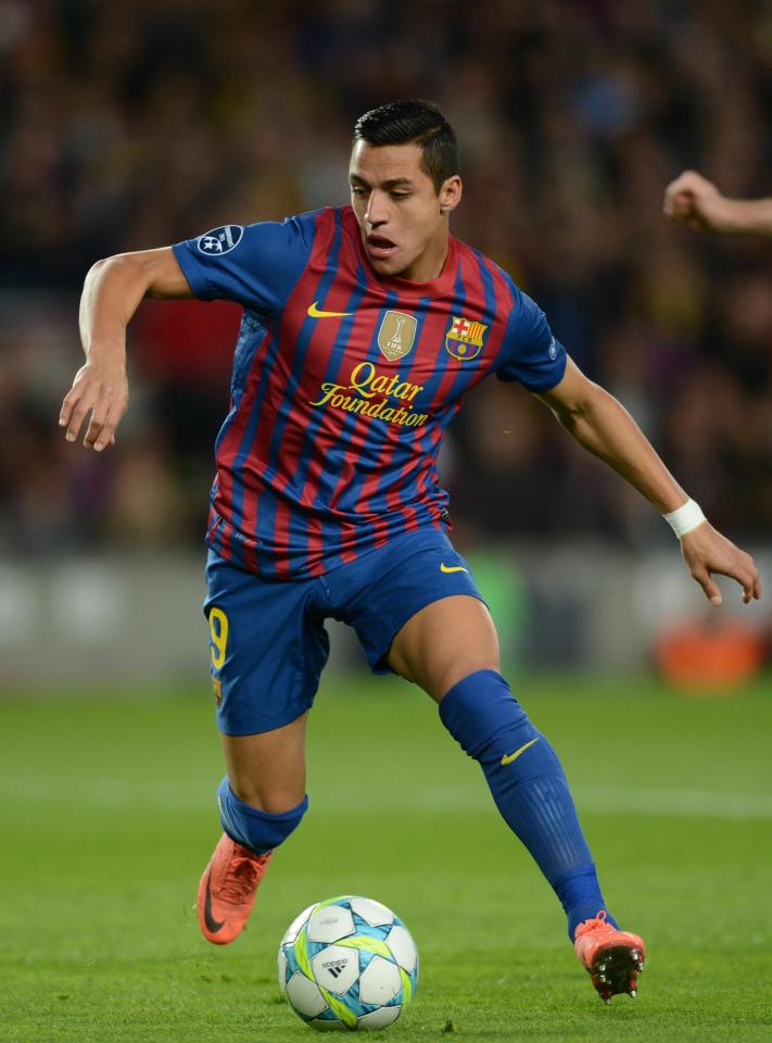  Alexis Sanchez in action during the 2012 semi-final