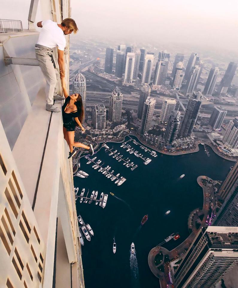  Rooftopping is a death-defying craze where people hang off the edge of skyscrapers
