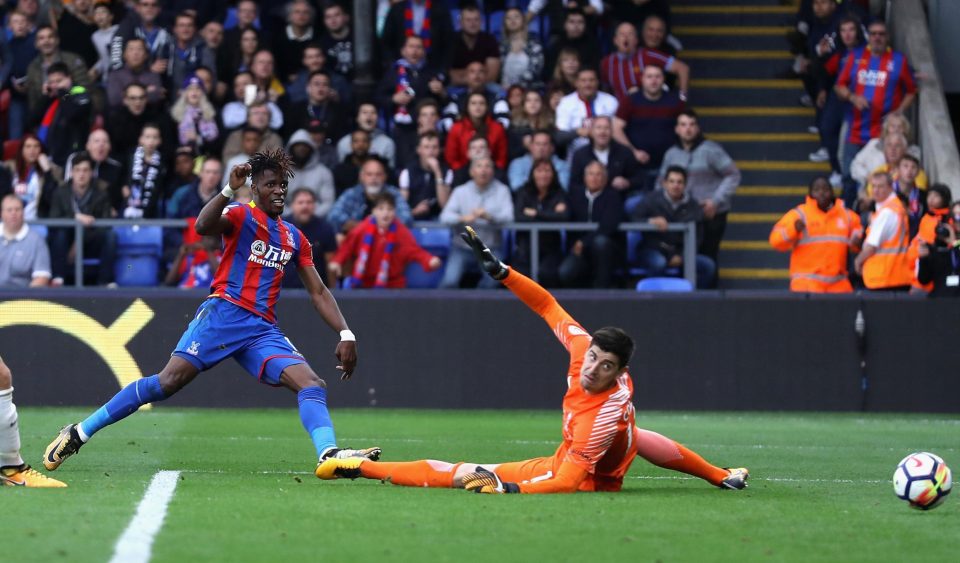Wilfried Zaha scored against Chelsea earlier this season in Palace's first win of the season