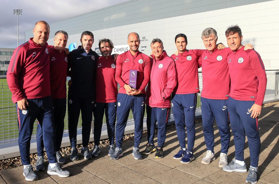 pep Guardiola has scooped his third straight Manager of the Month award