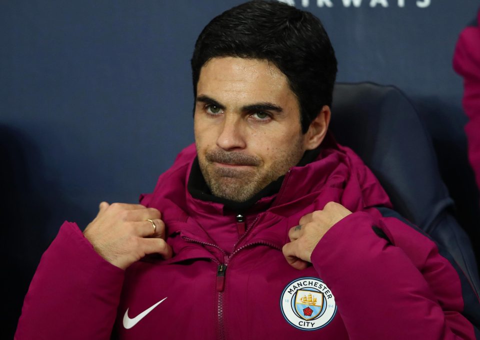  Mikel Arteta was reportedly left with blood pouring down his face