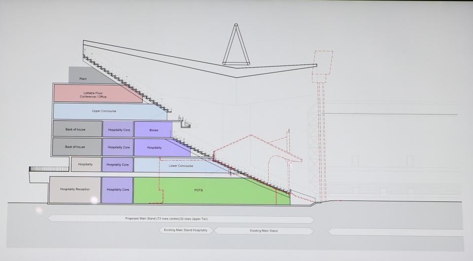 The Selhurst Park pitch will also be expanded while the new development will soar over five storeys