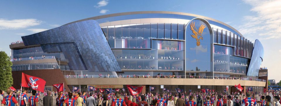  What the new Crystal Palace stadium will look like