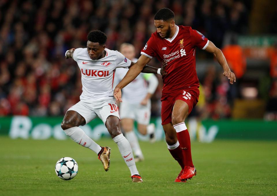Joe Gomez was one of just ten English players to start in Europe this week