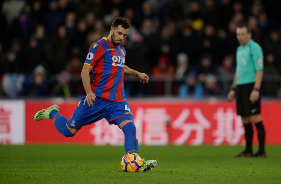 Midfielder Luka Milivojevic had already scored a penalty for Crystal Palace