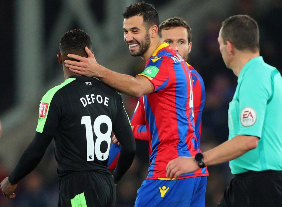  Defoe's goal was so good even Palace player Luka Milivojevic congratulated him