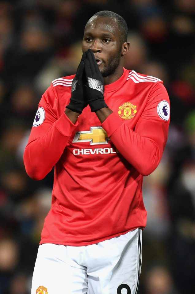  Romelu Lukaku missed a sitter against City on Sunday
