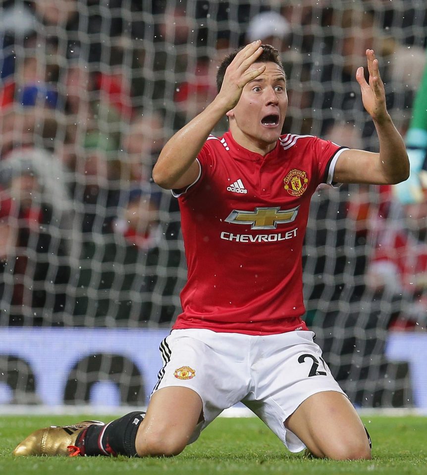  Ander Herrera was convinced he was brought down by Nicolas Otamendi in the box
