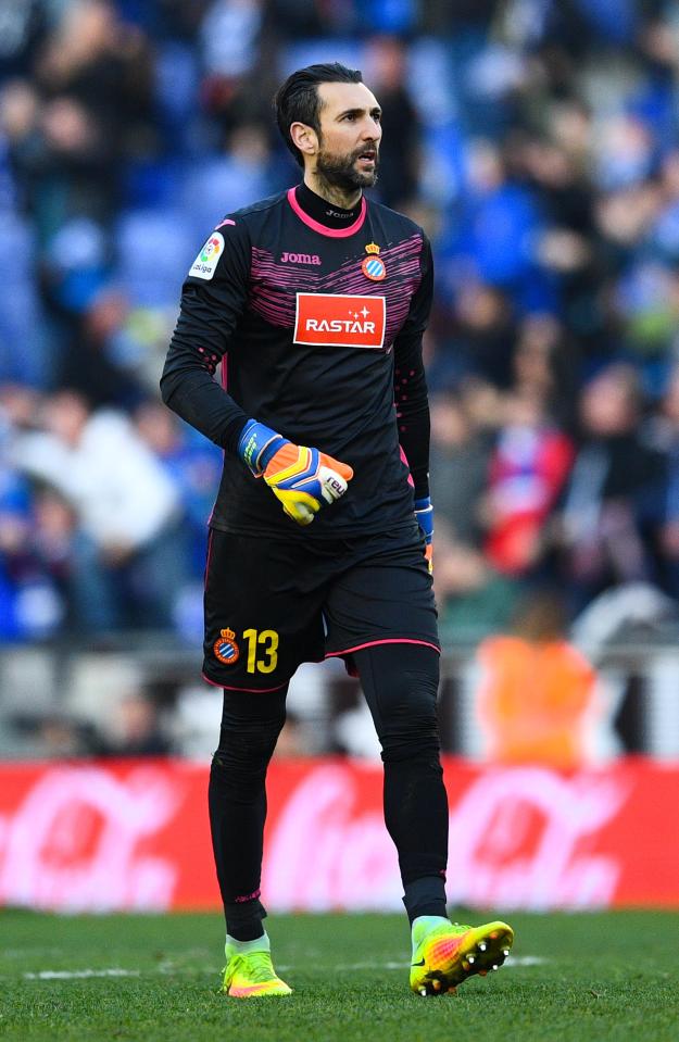 Diego Lopez in action for Espanyol