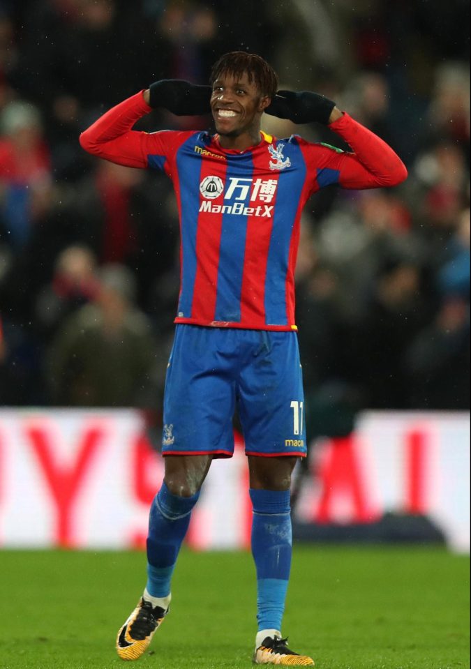  Wilfried Zaha could be tempted away from Selhurst Park in January