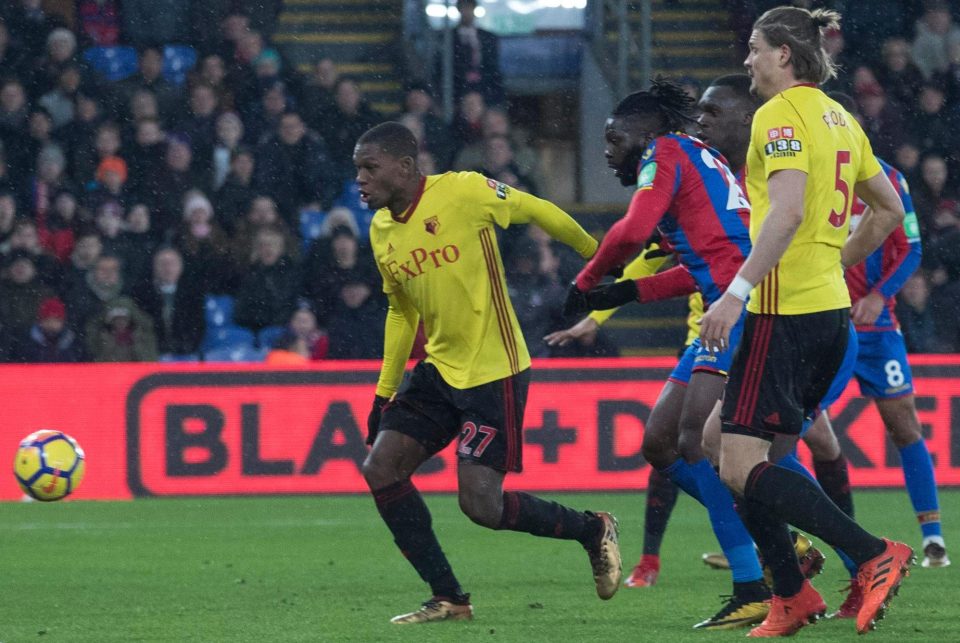  Bakary Sako prods in the Palace equaliser