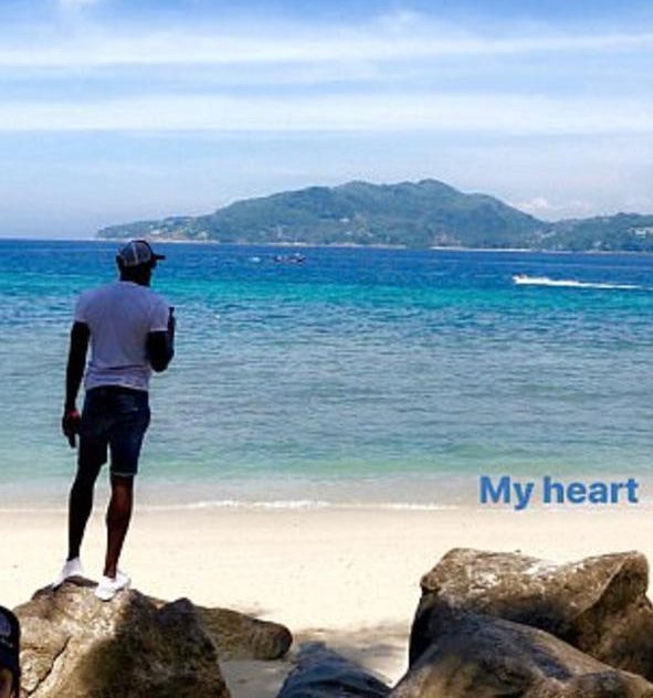  Bolt enjoys a stroll along the beach