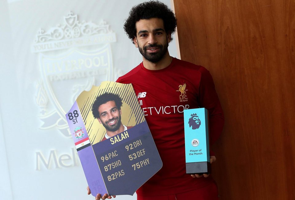 Mo Salah was named as Player of the Month for November
