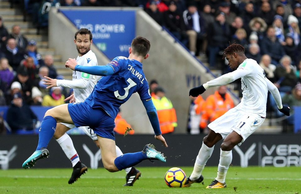 Wilfried Zaha continued his fine recent form by firing home his side's second