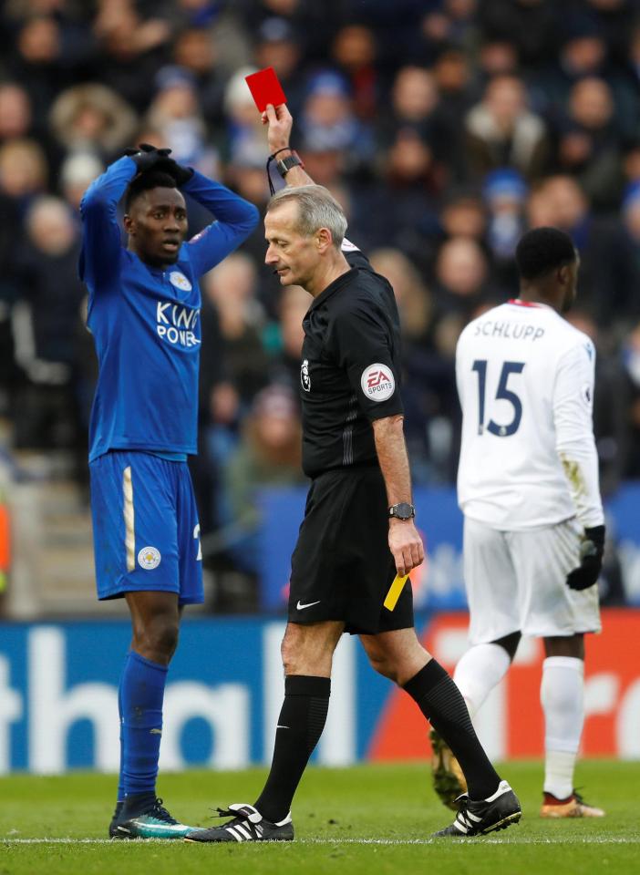 It was the cruellest of birthday cards handed out by Martin Atkinson - a red card