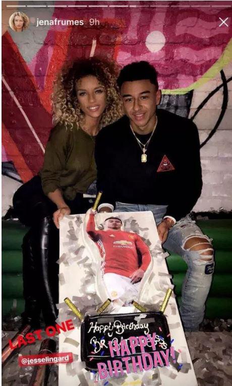 Jesse celebrated his 25th birthday with his long-term girlfriend just days after the romp 