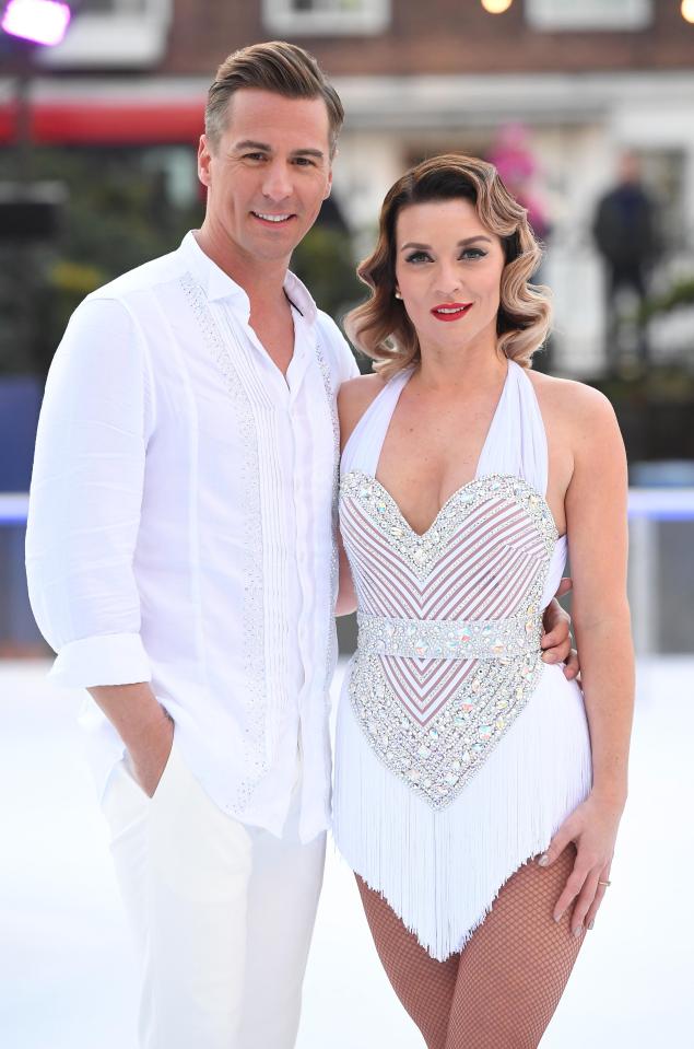 She also admitted headbutting skate partner Matt Evers, above, in the crotch during practice for the ITV show