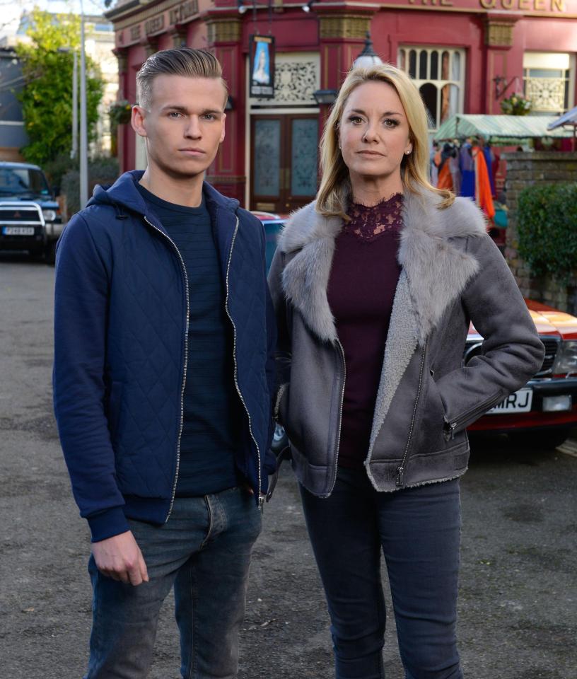  Tamzin with actor Charlie Winter, who will play Mel's son Hunter Owen
