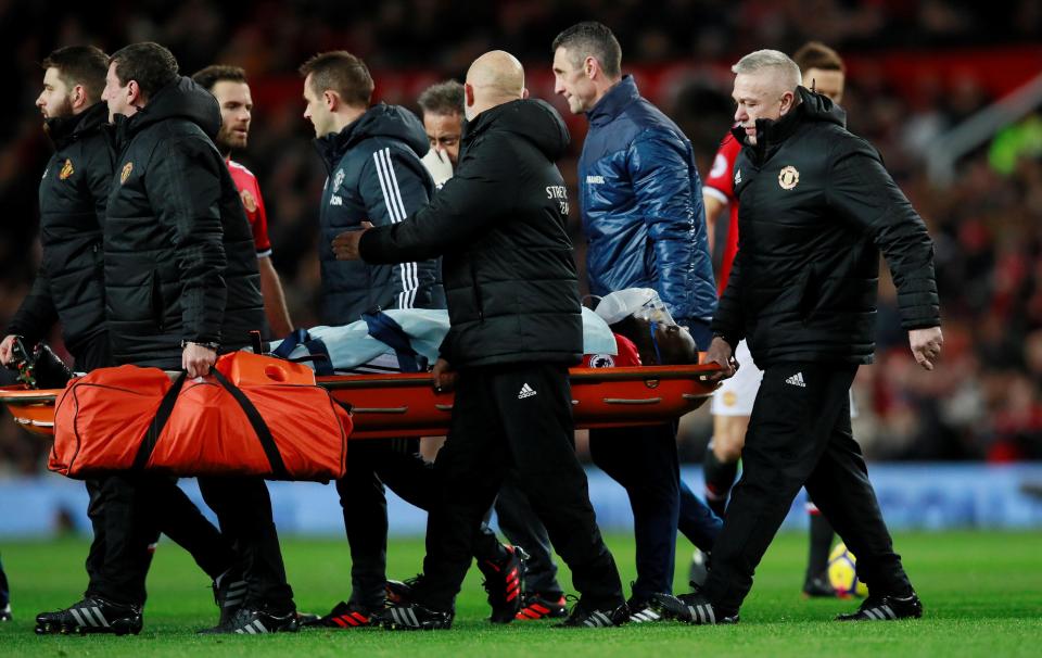  The 24-year-old required oxygen as he left the pitch after clashing with Wesley Hoedt