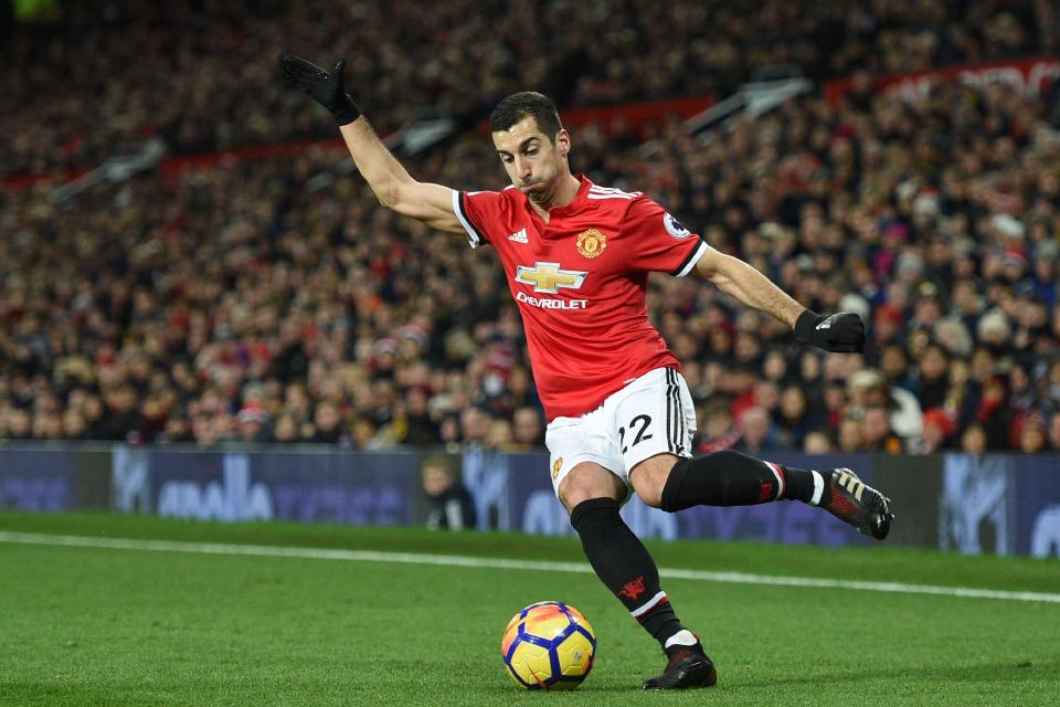  Mkhitaryan was handed a rare start but was hooked off on the hour