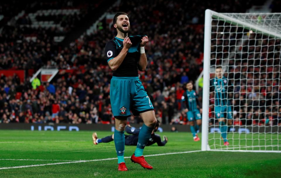  Shane Long missed a golden chance to give Southampton the lead