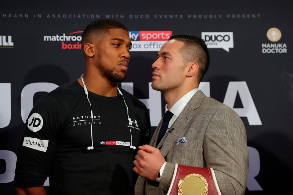 Joshua will be defending his IBO, IBF and WBA belts against Parker