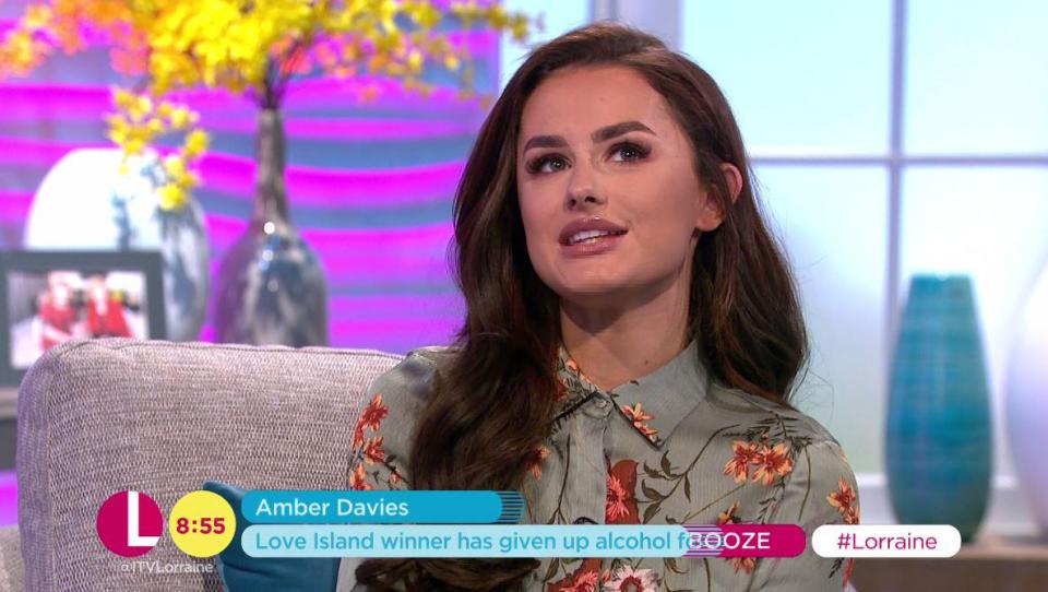  Amber said she had let her hair down a bit too much after the split