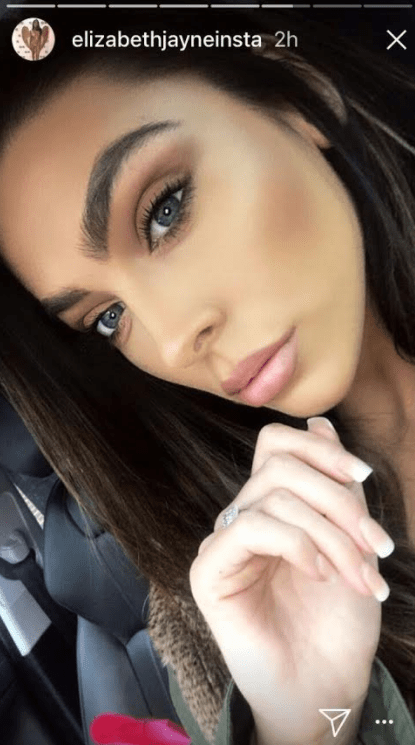  Elizabeth Jayne Tierney is still wearing the engagement ring given to her by Jamie O'Hara - despite their split