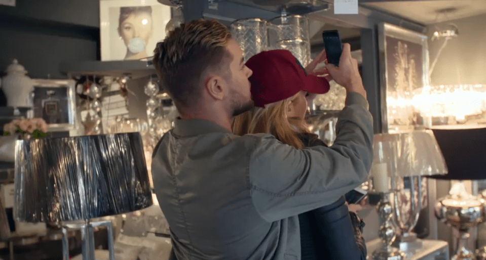 The pair are seen going shopping for furniture together