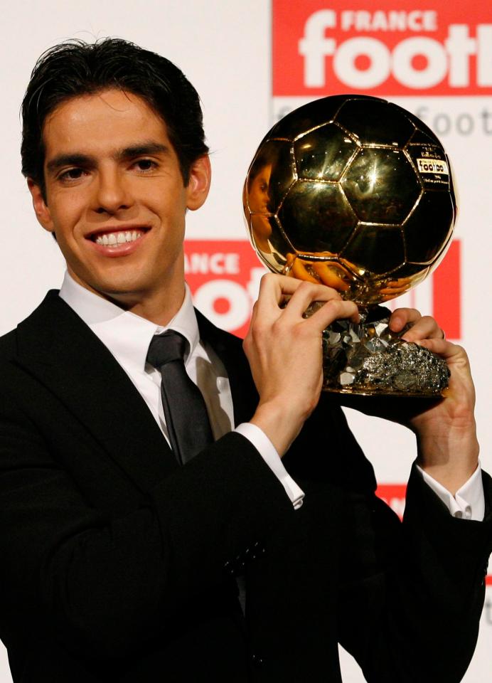 Kaka was last man to win Ballon d'Or before Cristiano Ronaldo and Lionel Messi