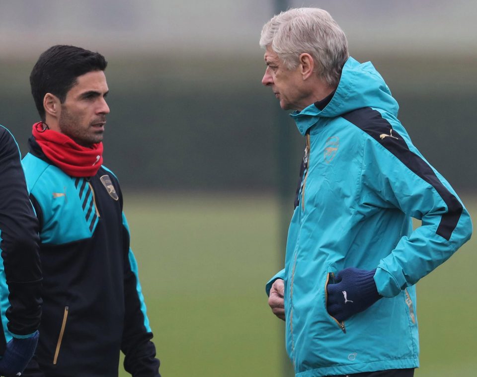  Mikel Arteta is tipped to replace Arsene Wenger