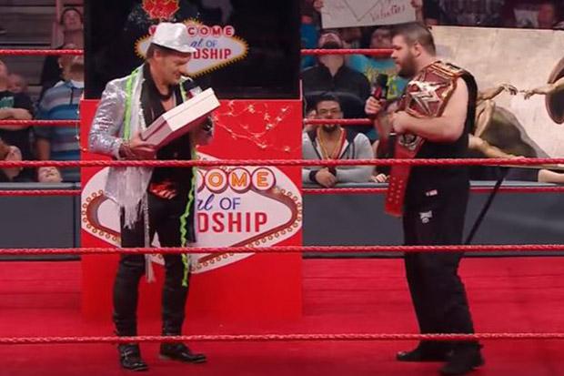  Jericho with his list before Kevin Owens turned on him at the Festival of Friendship