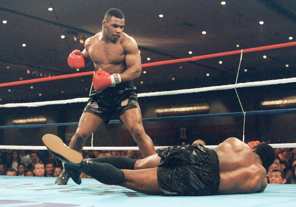 Tyson became the youngest ever heavyweight champion with a win over Trevor Berbick in 1986