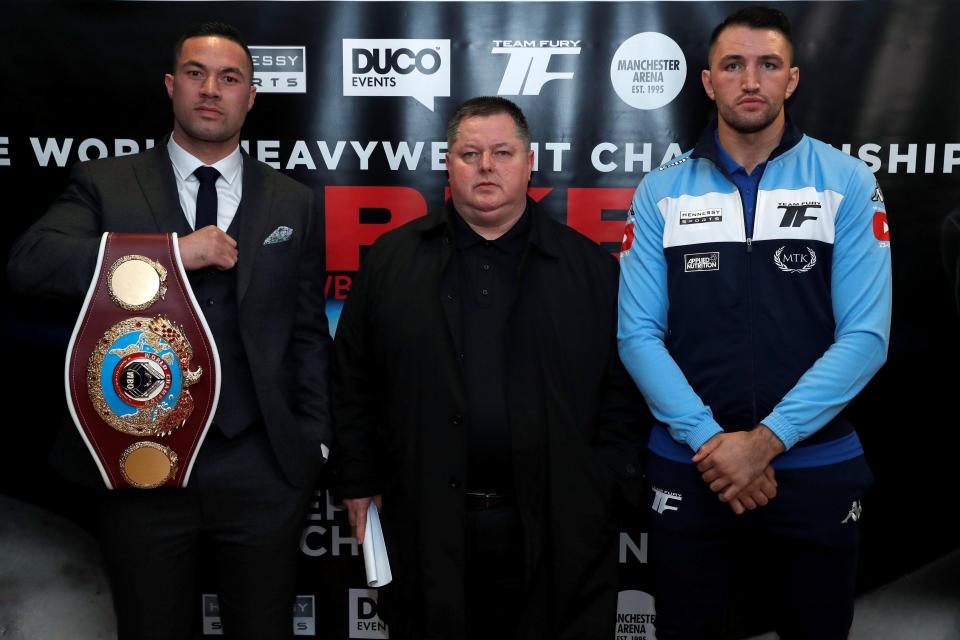  The fight would see two heavyweight champions collide in Britain for the first time