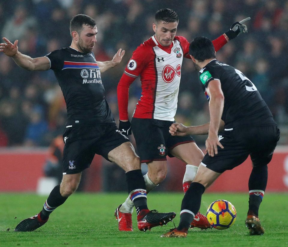Serbian midfielder Dusan Tadic is shocked to see the Saints third from bottom in the Prem
