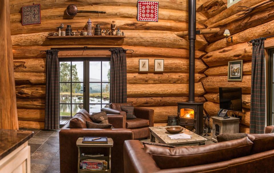 Eagle Brae is a luxury self-catering eco-resort with hand-crafted log cabins topped with wild-flower green roofs