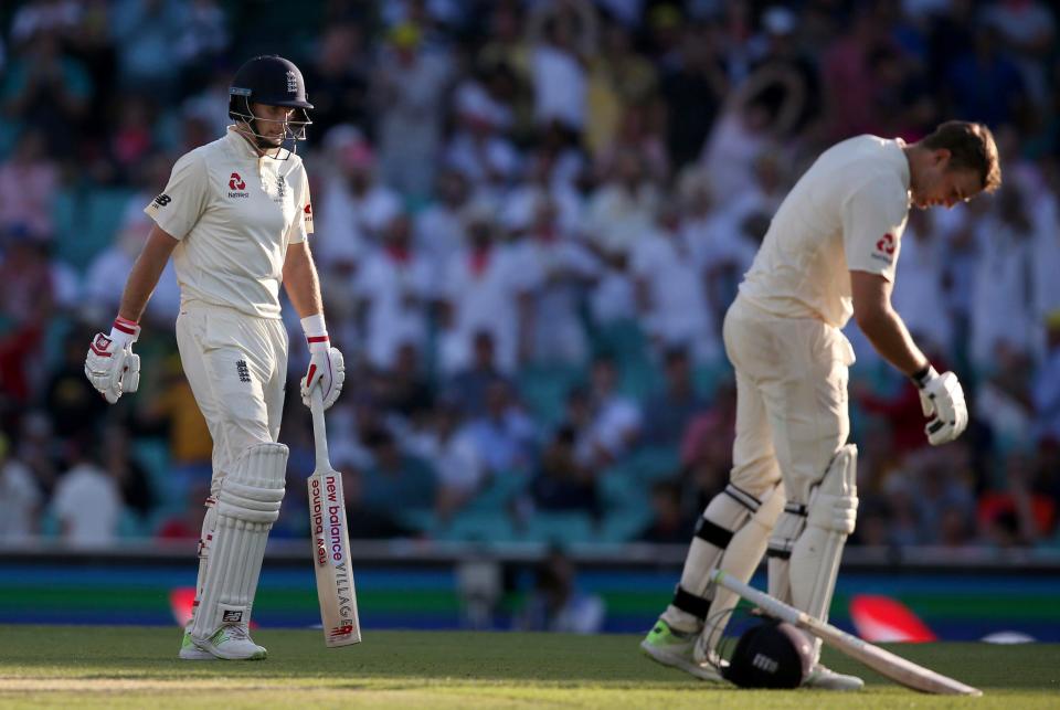  England ace Joe Root was caught as he closed in on a rare 100