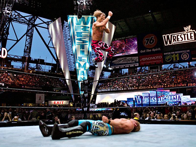  Fighting his idol Shawn Michaels at WrestleMania XIX