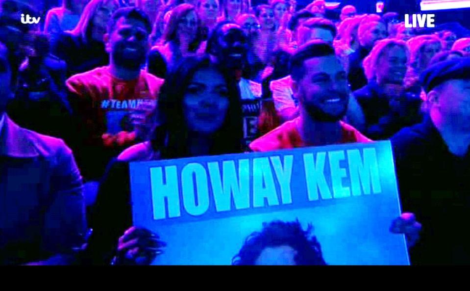  Scarlett Moffatt was in the audience to support him