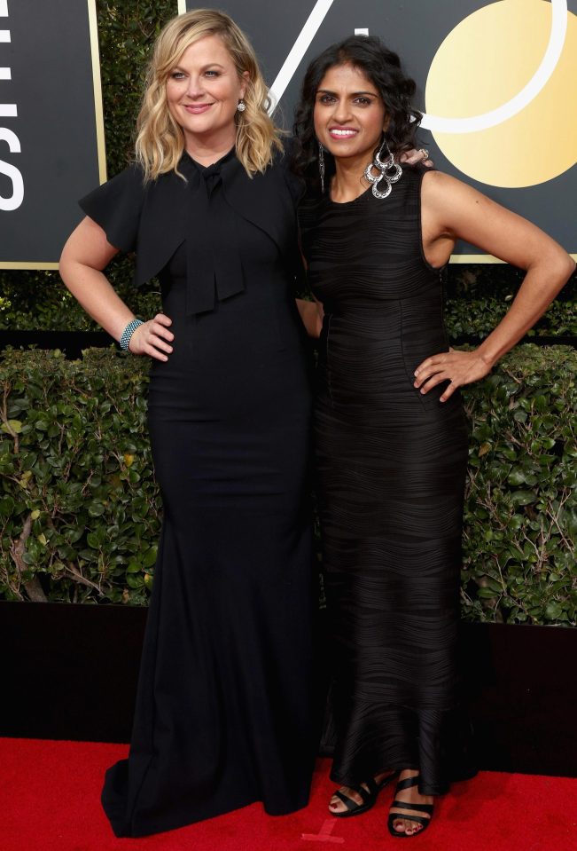  Amy Poehler and justice advocate Saru Jayaraman